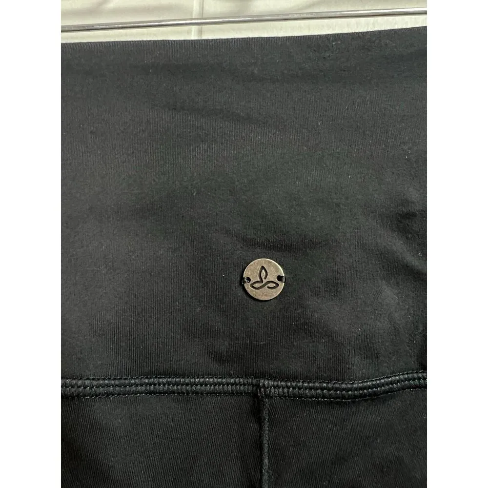 PrAna Faro Embroidered Eyelet Side and Cuff Trim Detailed Leggings Black Small - Image 10