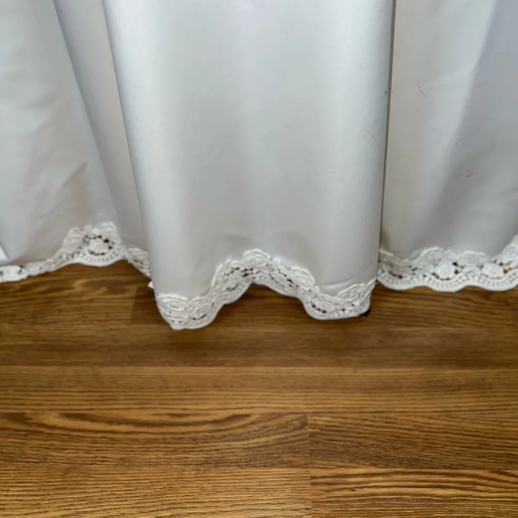 Beautiful Vintage 90s Bonny Bridal Empire Waist Wedding Gown! White Size 8 - Image 5