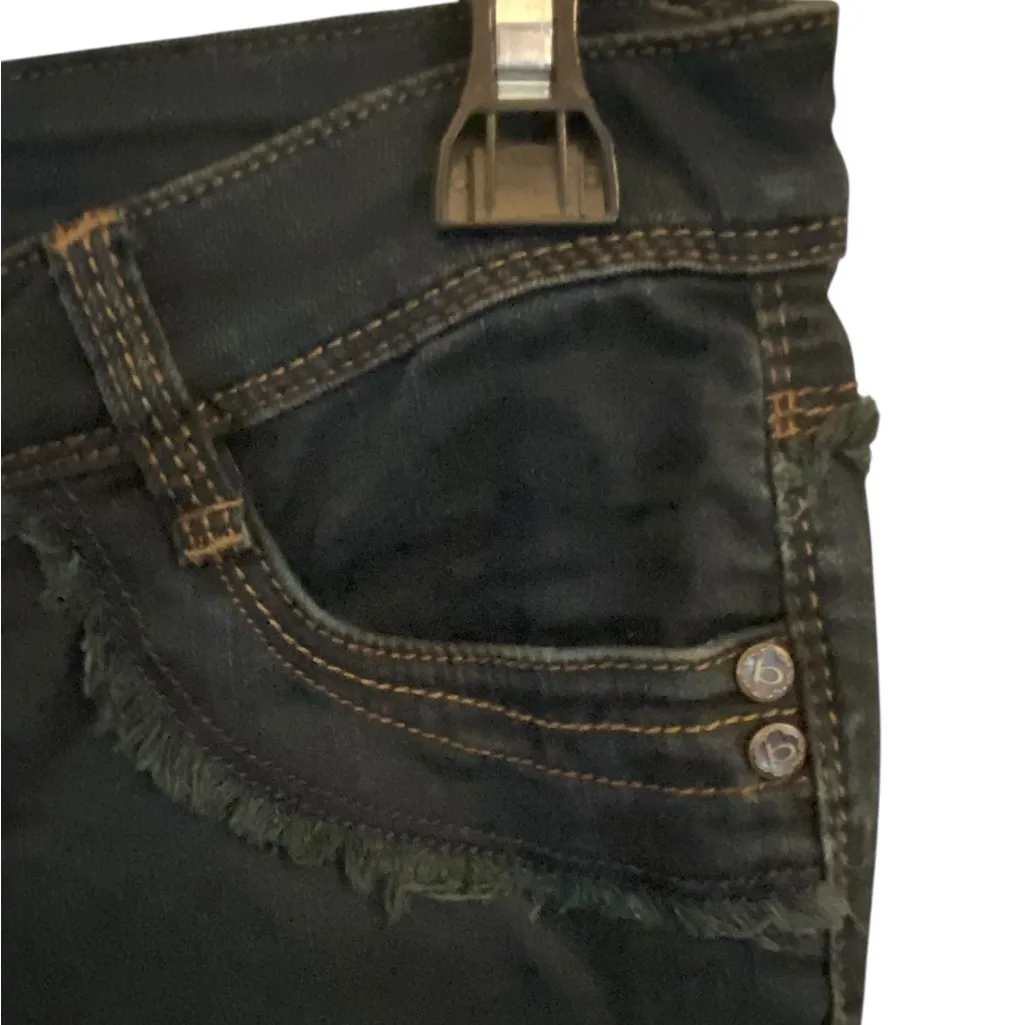 Vintage y2k Bebe Low Rise Flared Jeans embroidered pockets Boho Western Fall - Image 6