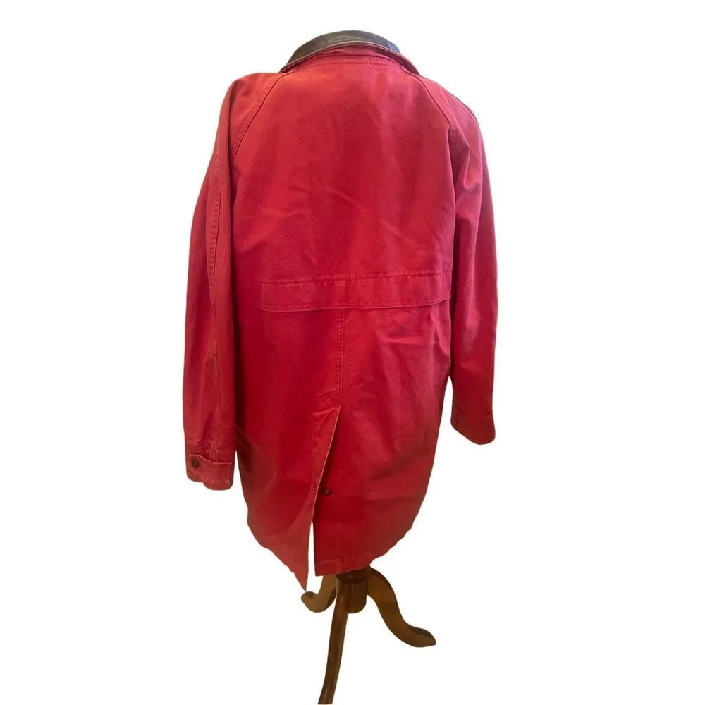 Talbots Vintage Women’s Red Field Coat Hooded With Detachable Wool Lining-RARE - Image 6