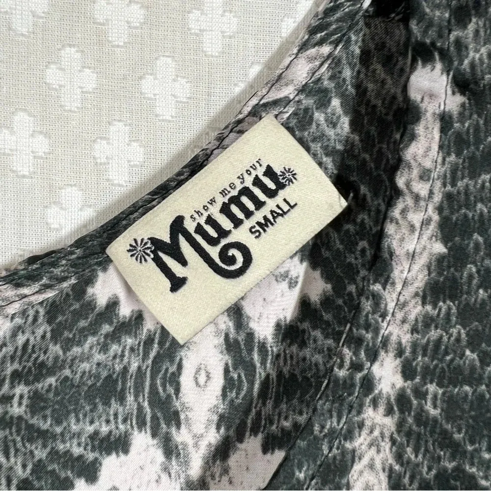 Show Me Your Mumu Green‎ Snake Print Shift Dress - Image 2