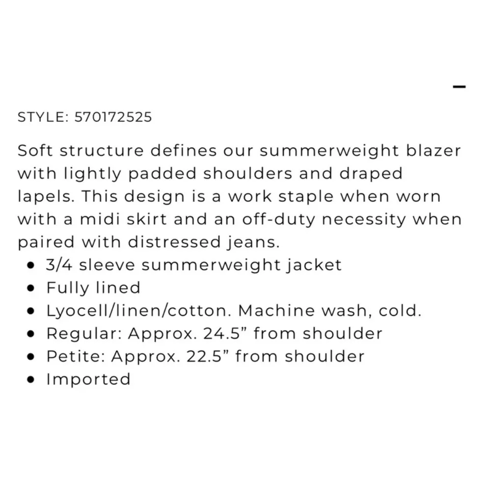 White House Black Market Rust Orange Linen Cropped Blazer Jacket 0 XS - Image 11