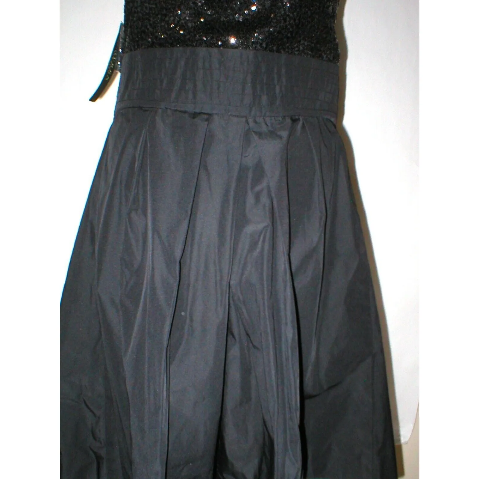 New Womens NWT Dress 14 Ralph Lauren Sequin Black Designer Strapless Strap Party - Image 5