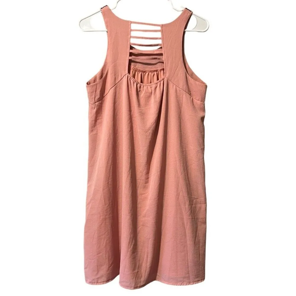 Exist Tank Tunic Top Sleeveless Size Medium Pink Aztec Lightweight Preppy Modern - Image 2