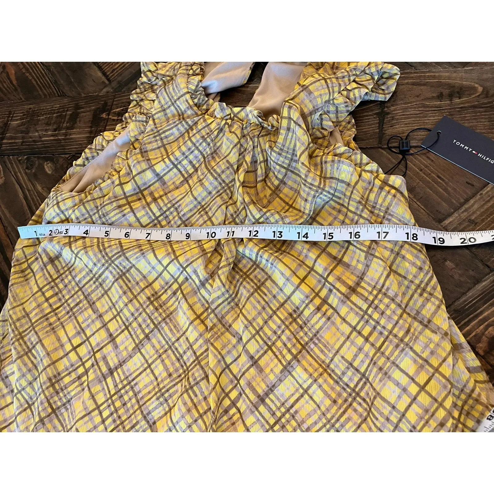 Sleeveless Shift Lightweight Plaid Academia Twee Coquette Dress Women 12 Travel - Image 4