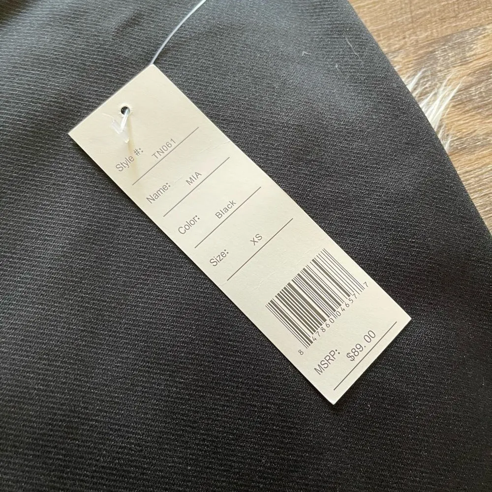 Black Tracy Negoshian Pearl Bell Sleeve Blouse - Image 2