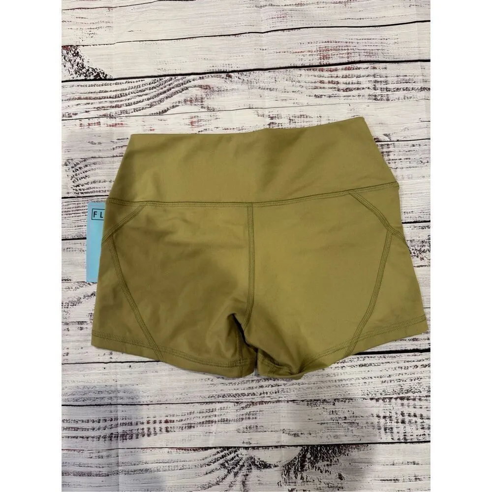 Fleo NWT Apex Contour Athletic Shorts in Light Willow size Small Green - Image 4