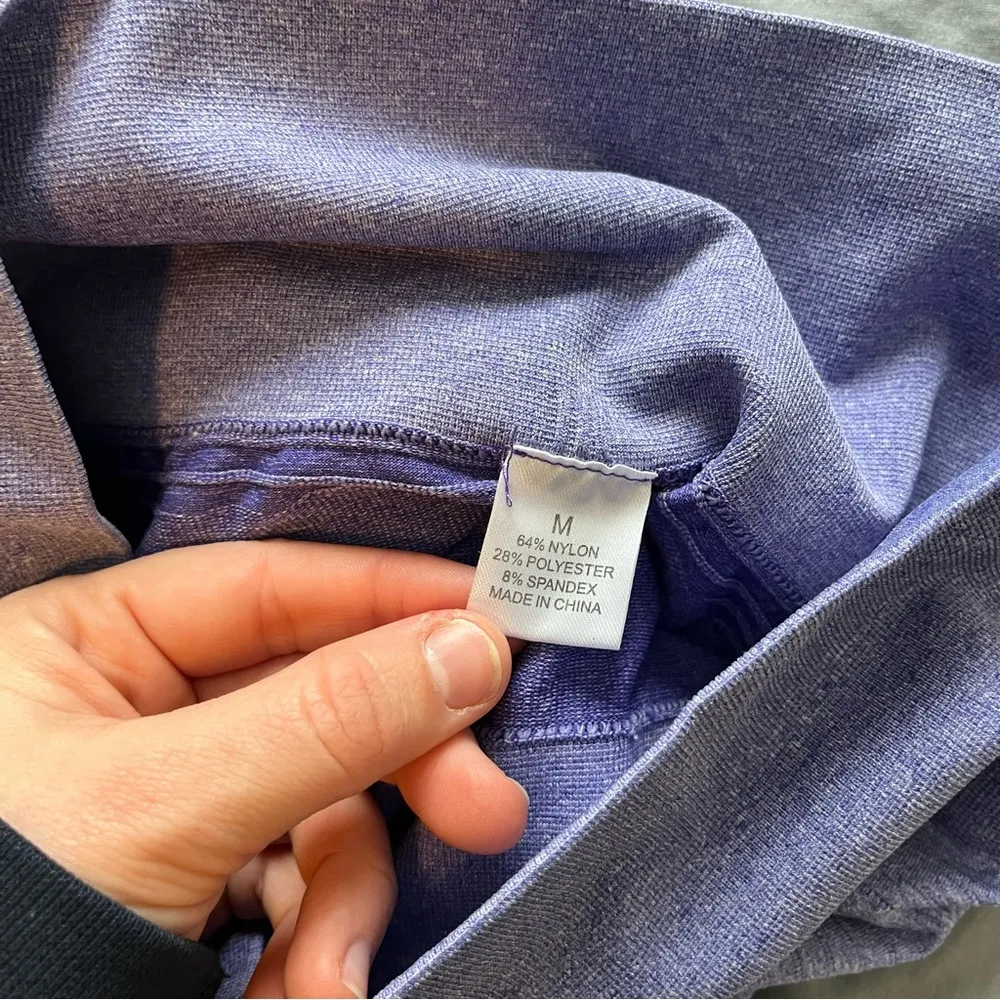 CRVS Curves and Combat Boots Women's Purple Seamless Activewear Leggings Size M Size M - Image 8