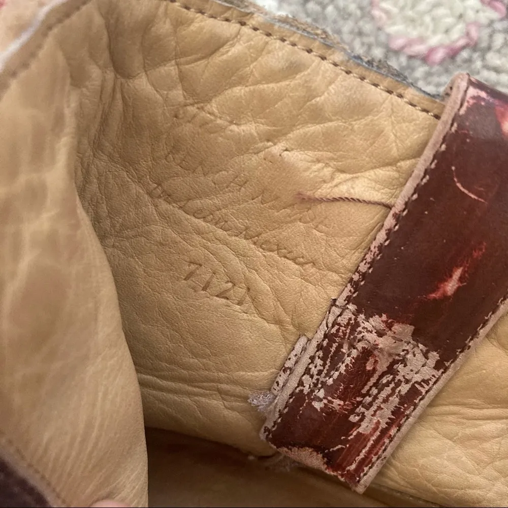 Cobbler Series Distressed Western Ankle Booties - Image 6