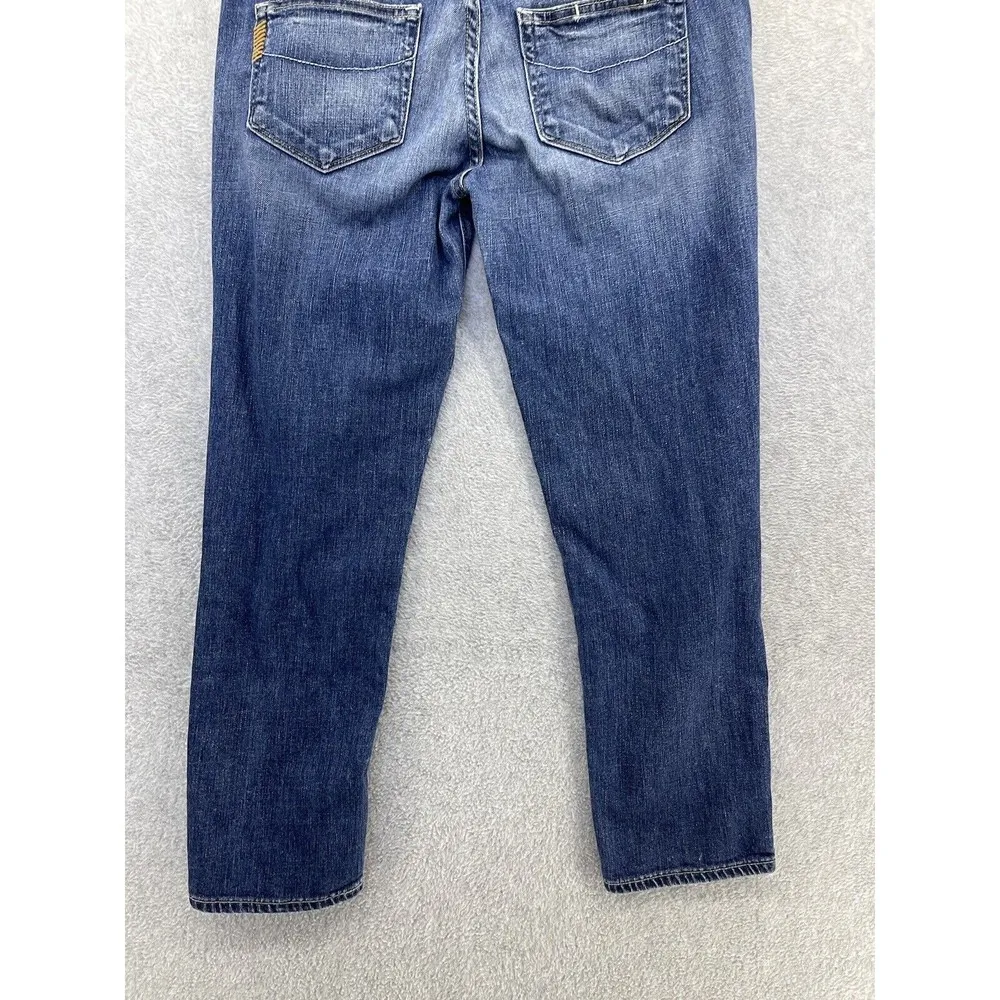 Paige Women's Blue Denim Capri Size 28 Venice Medium Wash Cotton Blend Low Rise - Image 5