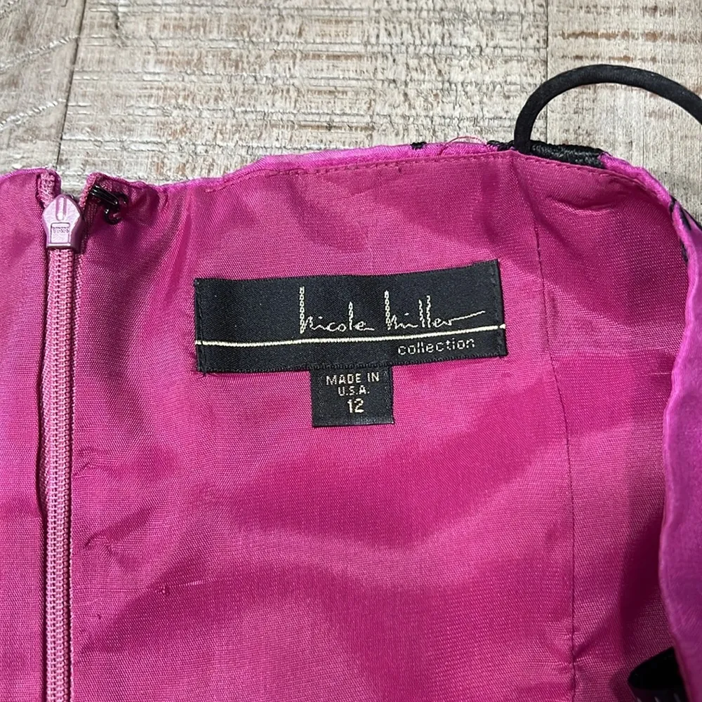 Nicole Miller Collection Vintage 100% silk Asian inspired dress - Image 5