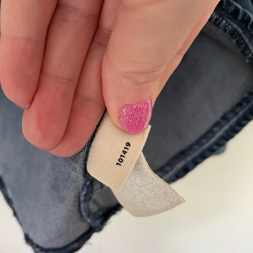 Soft Surroundings Boulevard Button Tunic Shirt Blue Chambray Roll Tab ~ Size XS - Image 8