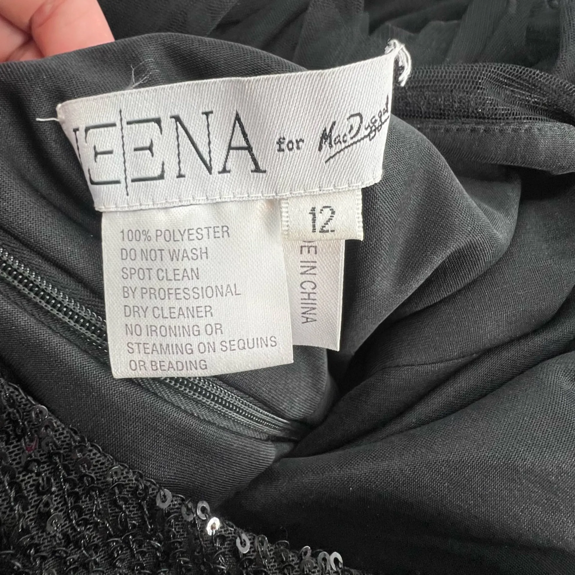 Macduggal Leena Black Long Sleeve Ruffle Tiered Midi Dress - Image 5