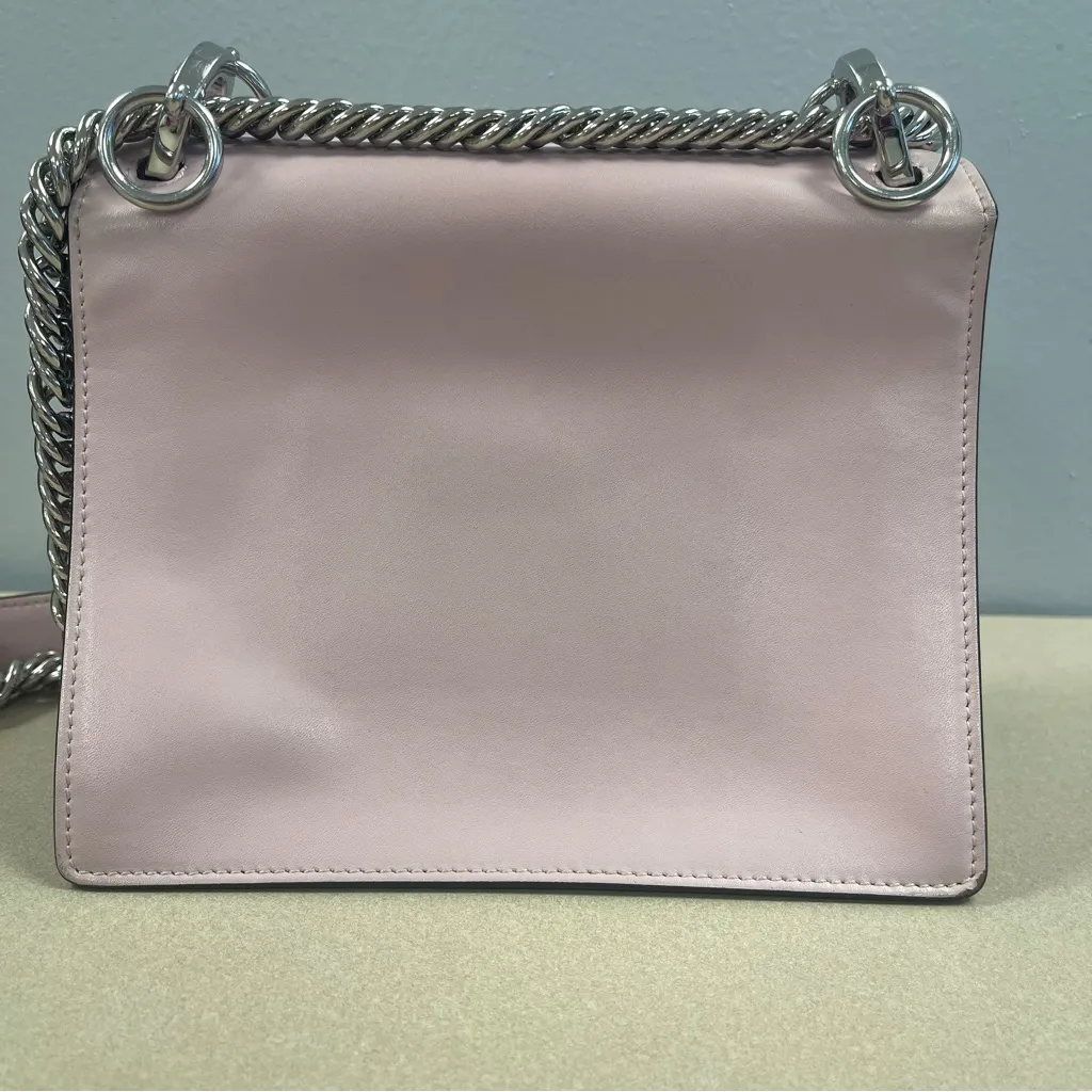 Fendi Kan I Rainbow Pink Confetto Calf Leather Studded Shoulder Bag - Preowned - Image 3