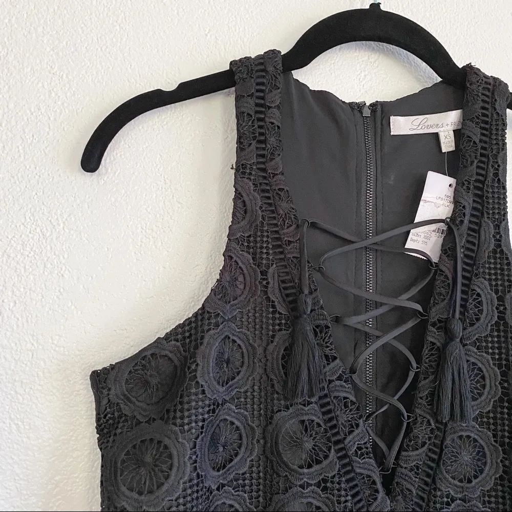 Lovers + Friends Escape Crochet Knit Dress NWT Size XS - Image 7