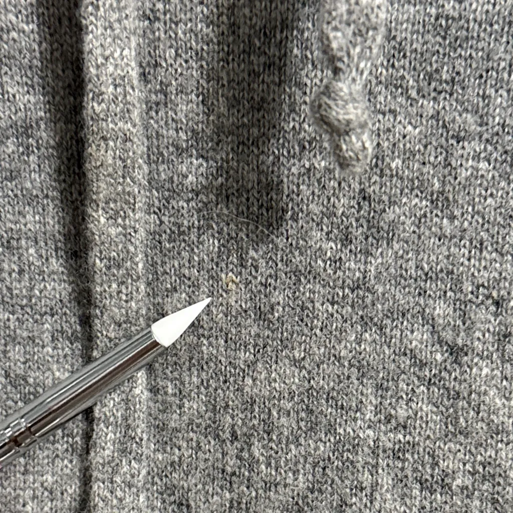 💖 Vince Gray Hooded Batwing Tunic 100% Cashmere Sweater Dress - Image 4