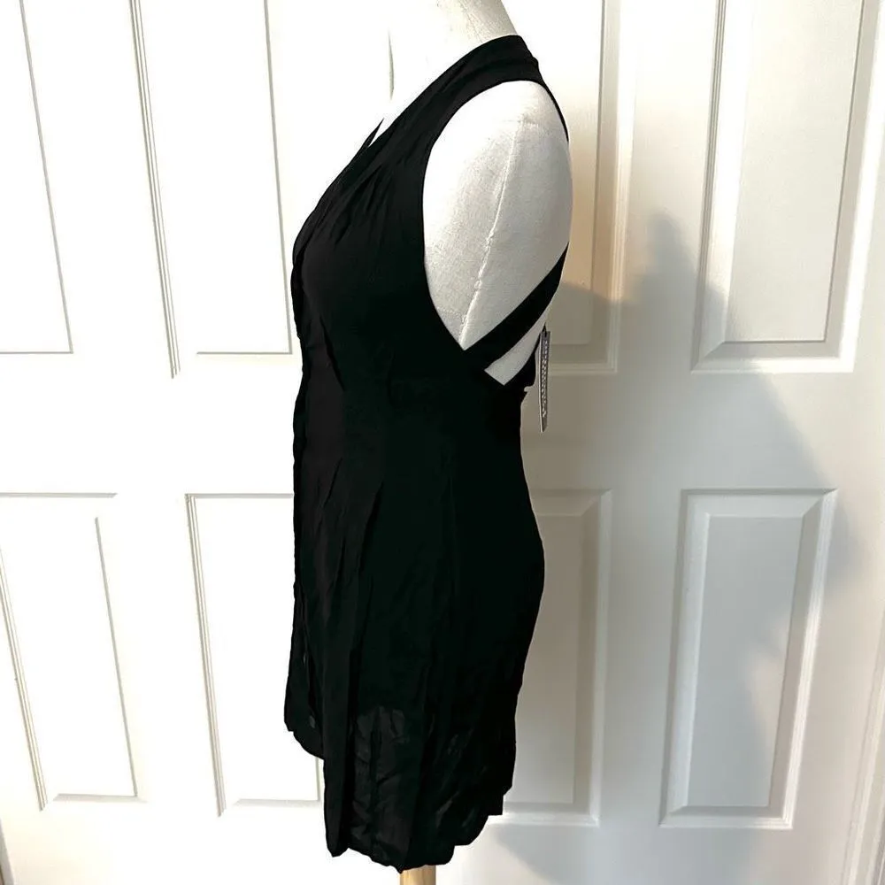 Bethany Cosentino for Urban Renewal black sleeveless cut out back mini dress - Image 5