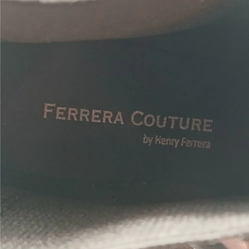 Ferrera Couture By Henry Ferrera Marsala Bling Chelsea Rain Boots Women 7 Black - Image 8