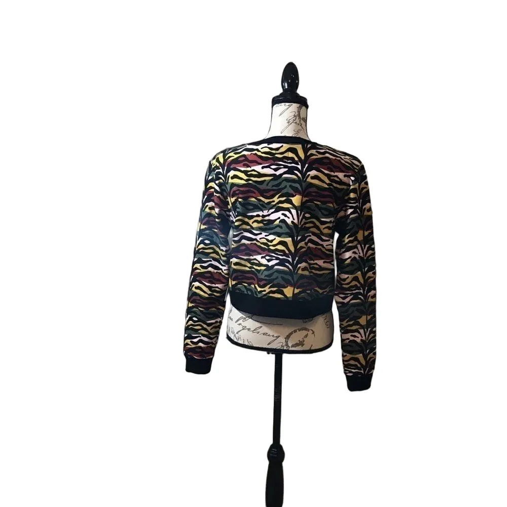 NWT plush fleece lining tiger sweatshirt 9 nice Green Size undefined - Image 8