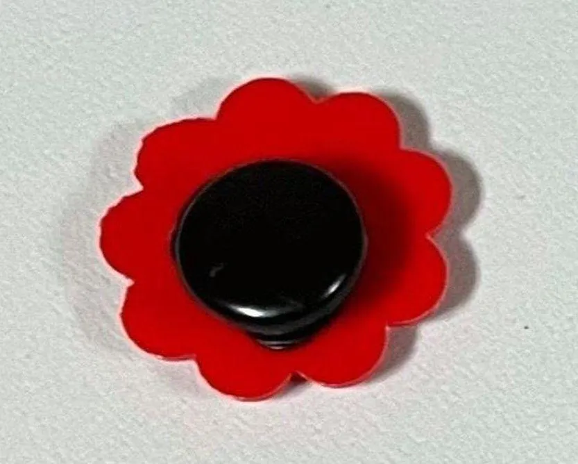 Red Daisy Flower Floral Shoes Shoe Charm Jibbitz 🌹✨ - Image 3