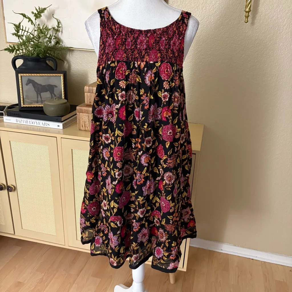FREE PEOPLE Floral Oh‎ Baby Print Dress Size Medium - Image 3
