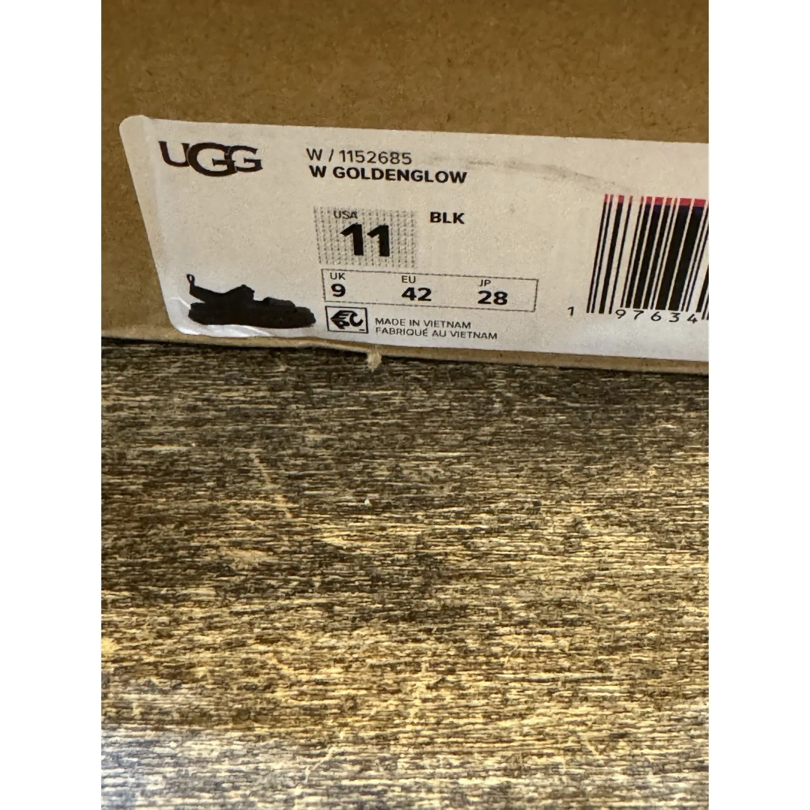 UGG Black GOLDENGLOW PLATFORM‎ STRAPPY SANDALS, WOMEN Size US 11 EUR 42 - Image 12