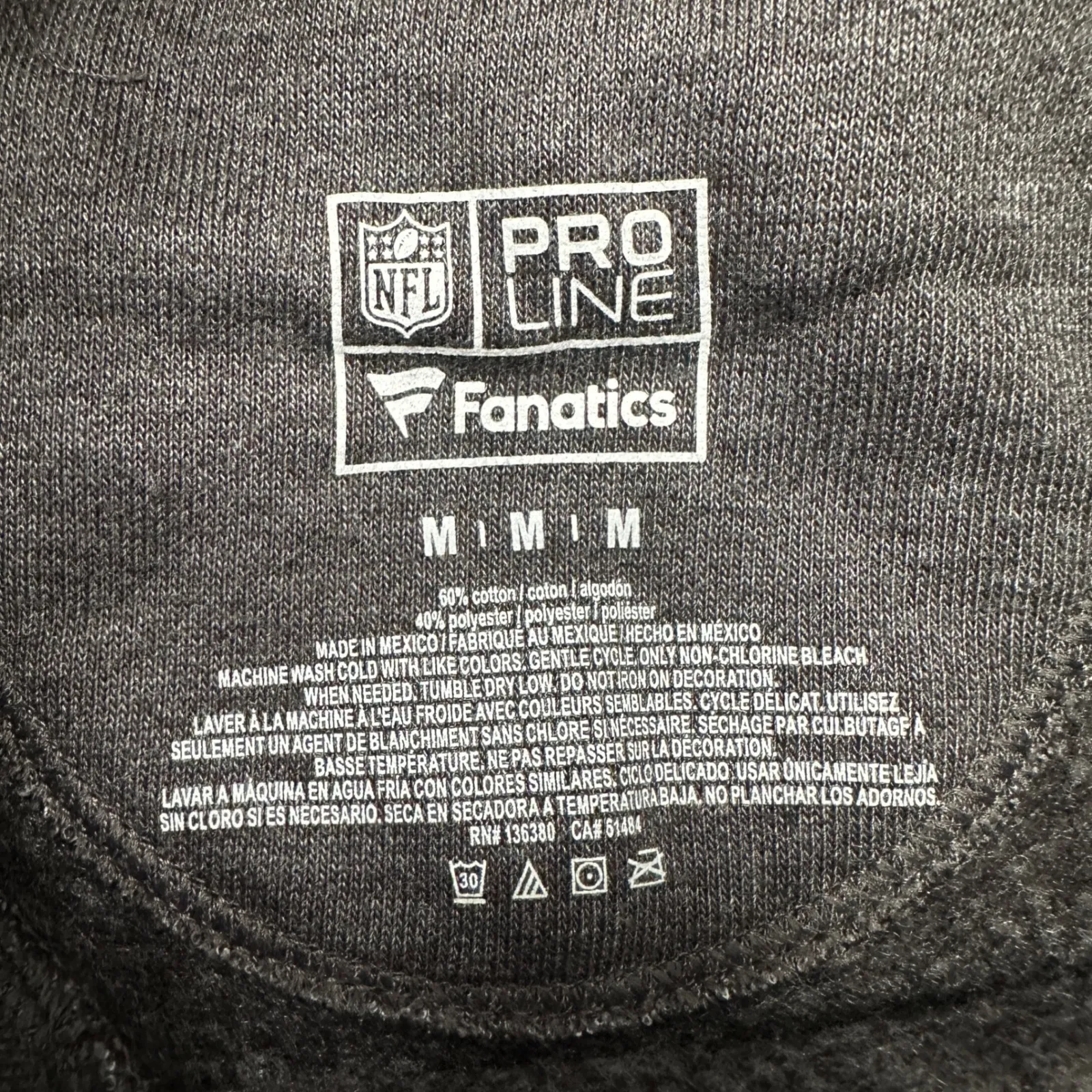 Buffalo Bills NFL‎ Pro Line Fanatics Hoodie Gray Red White Womens Size Medium - Image 5