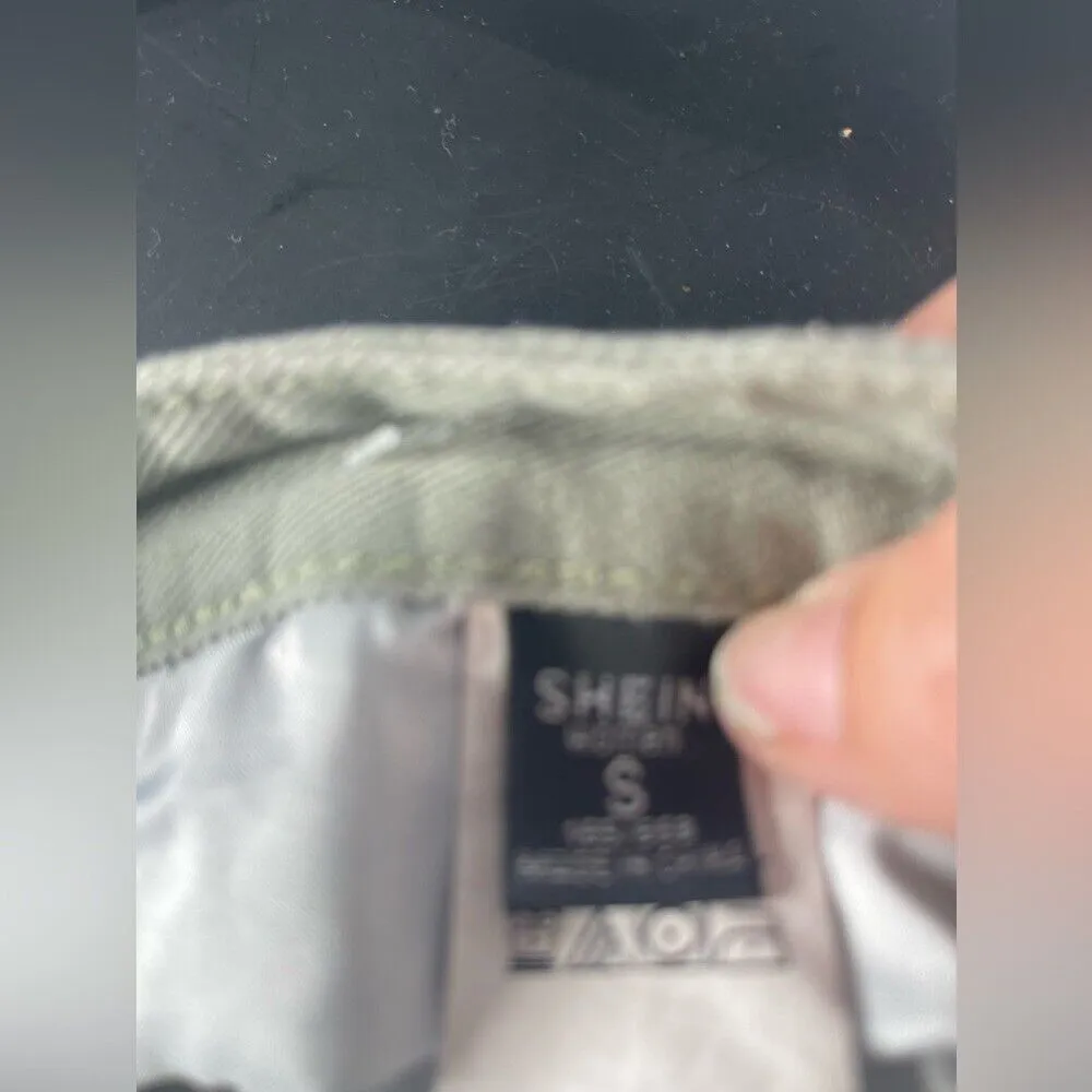 SHEIN‎ olive green baggy jeans size small - Image 5