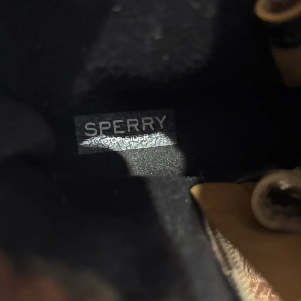 Sperry Saltwater Misty Leather Brown Plaid Waterproof Fleece Winter Duck Boots - Image 8