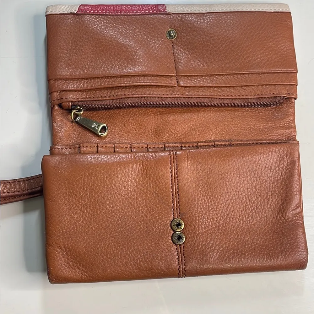 HOBO Red and Brown Patchwork‎ Clutch - Image 5