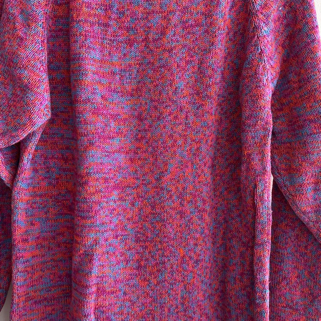 Vintage Multicolored Crewneck Camping Sweater, Size Large (14/16) Pink - Image 15