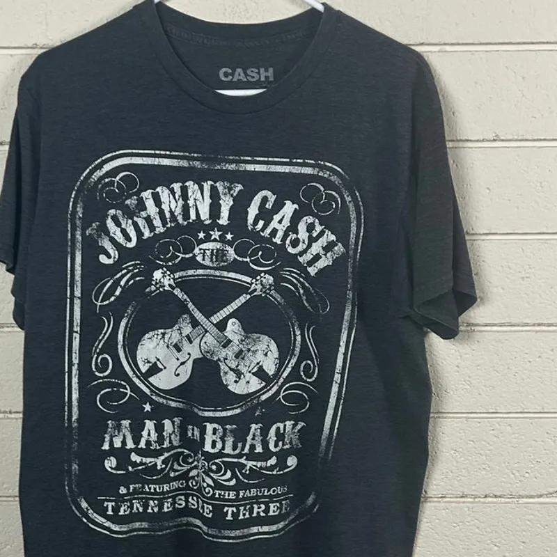 Johnny Cash Black Band Tee size L Size L - Image 6