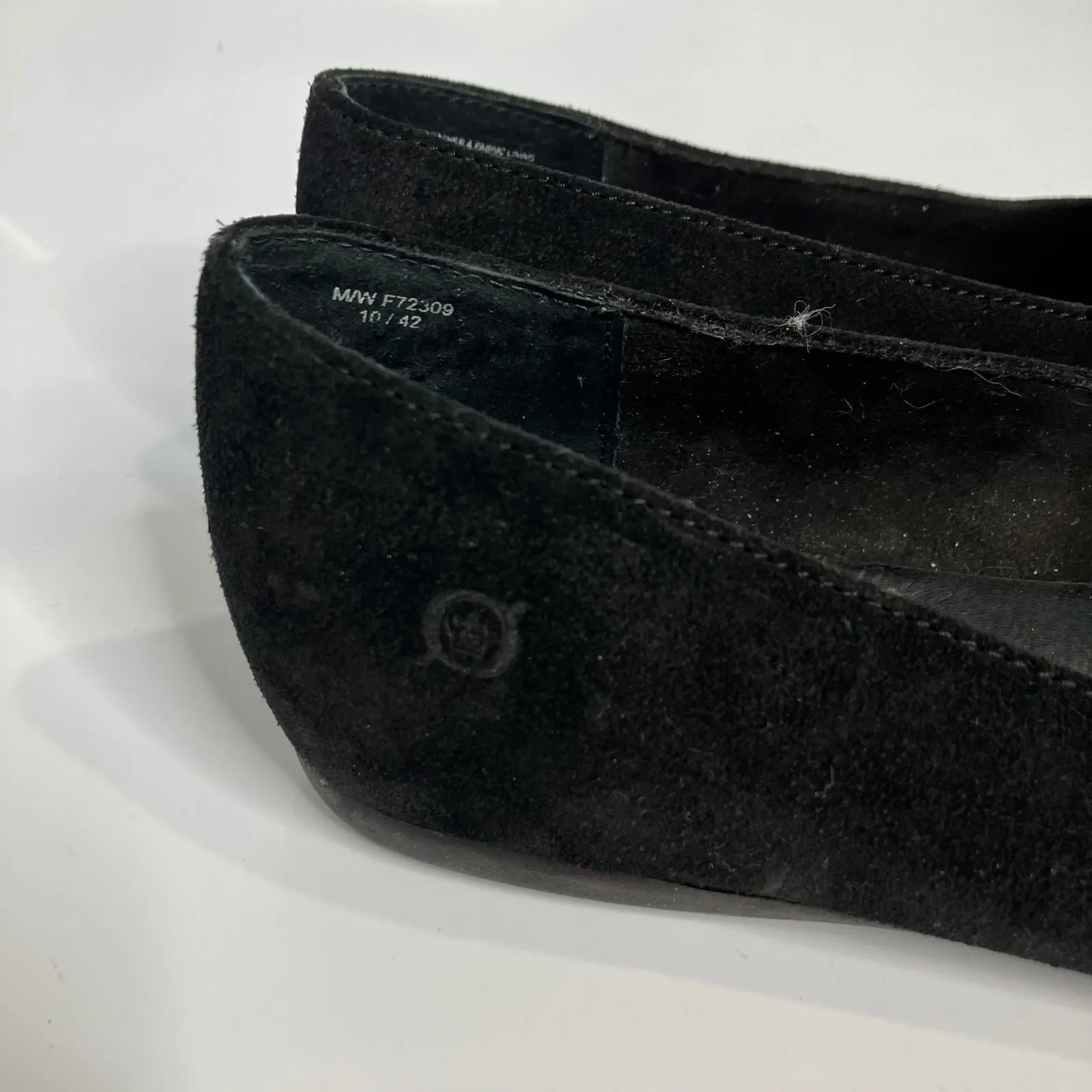 Born black suede braided loafers women's size 10 business casual minimalist - Image 2