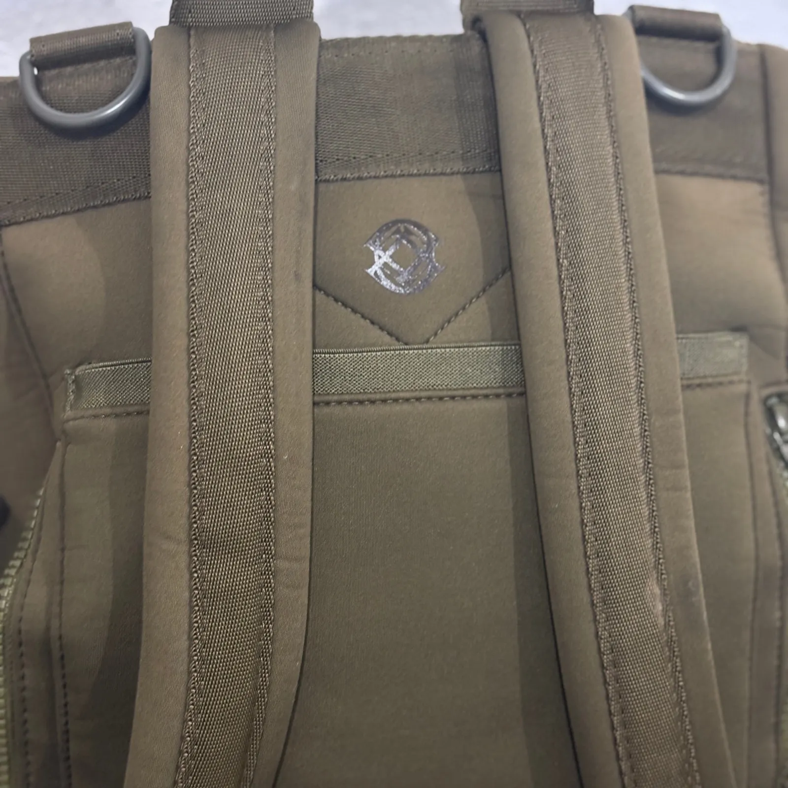 Dagne Dover Neoprene Diaper Backpack Olive Green – Pad & Bottle Holder Included - Image 5