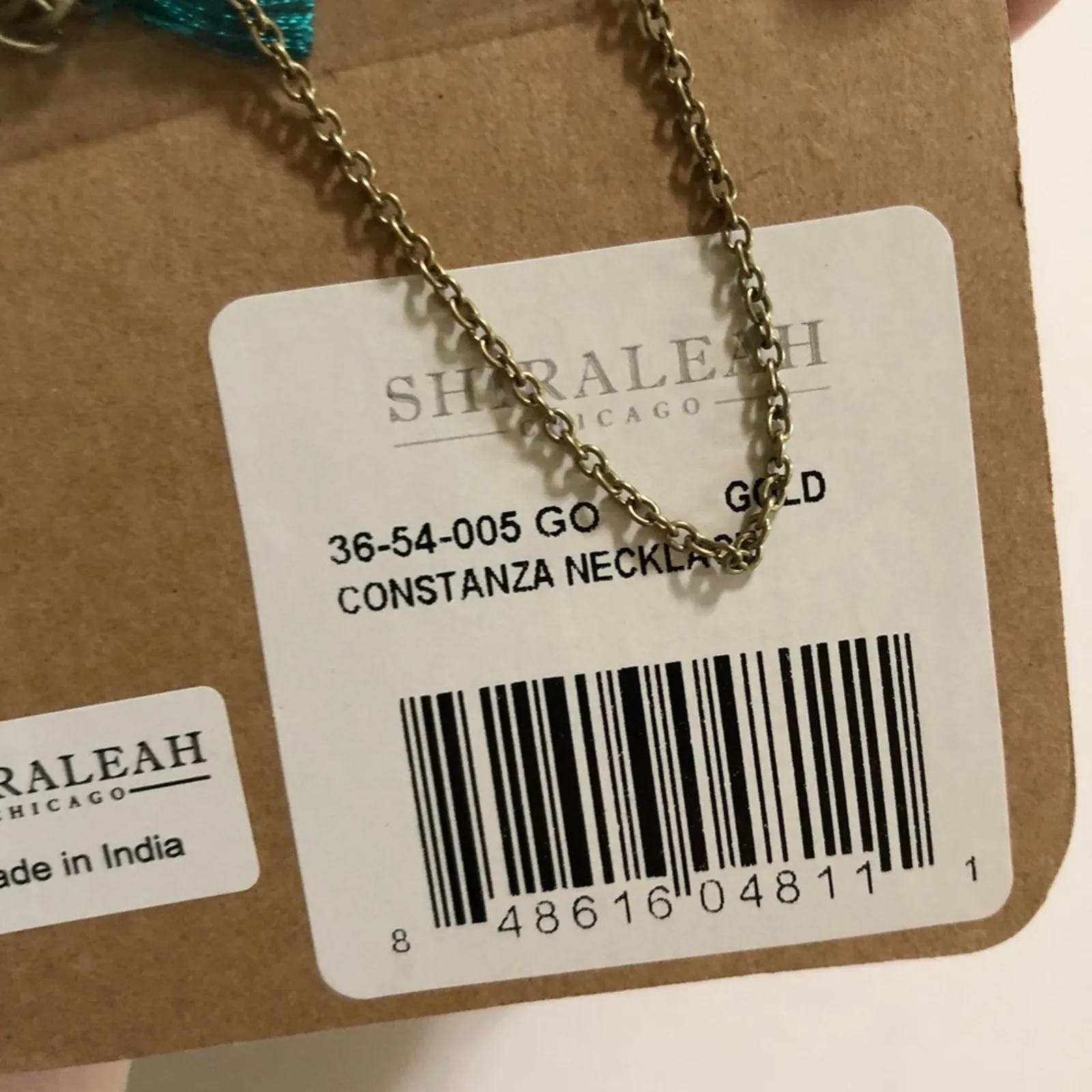 Shiraleah Chicago jewelry - Anthropologie - Constanza long necklace in gold NEW - Image 5