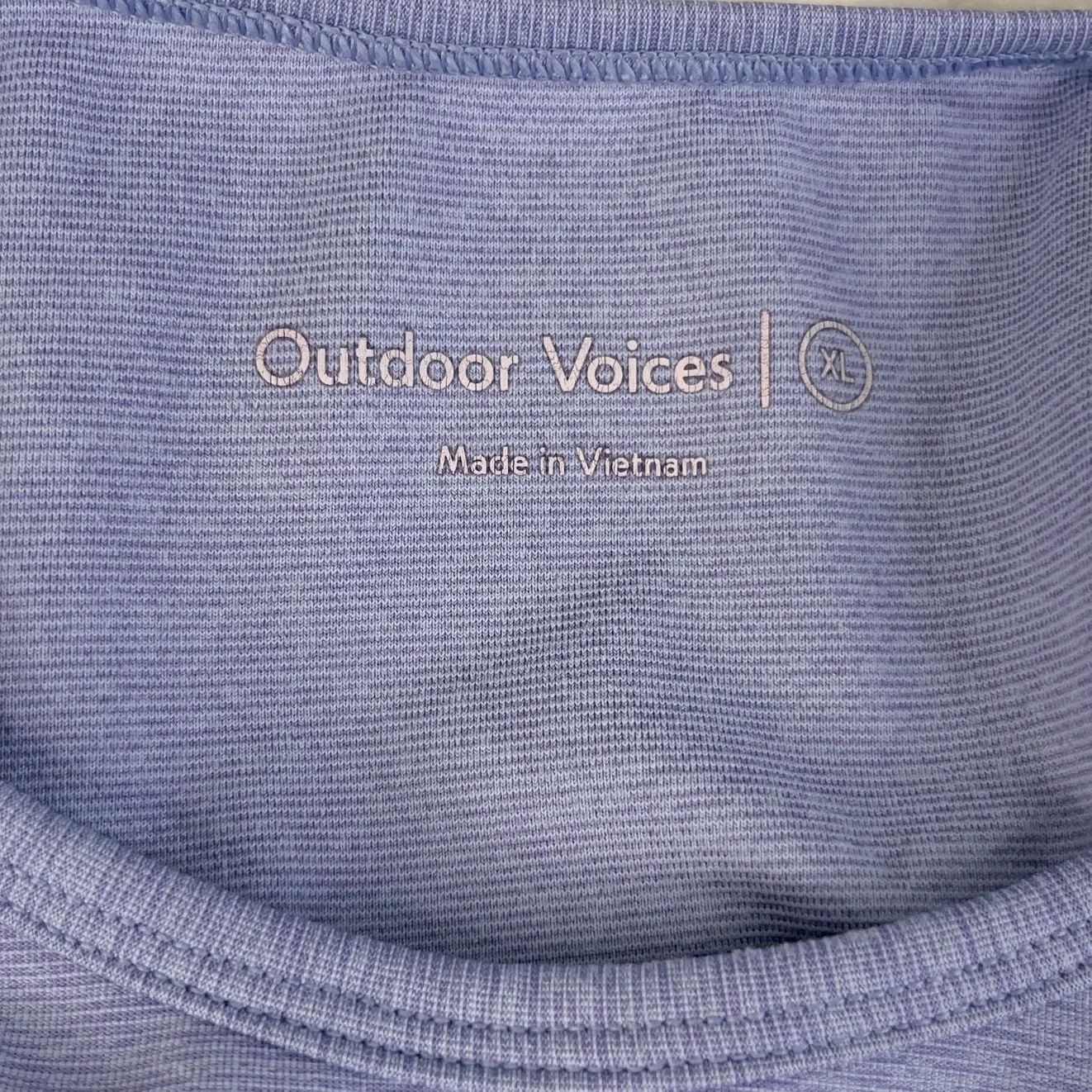 Outdoor Voices Athena Crop Top Blue XL - Image 7