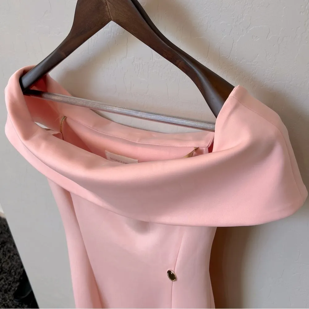 Bronx & Banco strapless off shoulder bodycon Dress, open back, pink, size 4US - Image 6