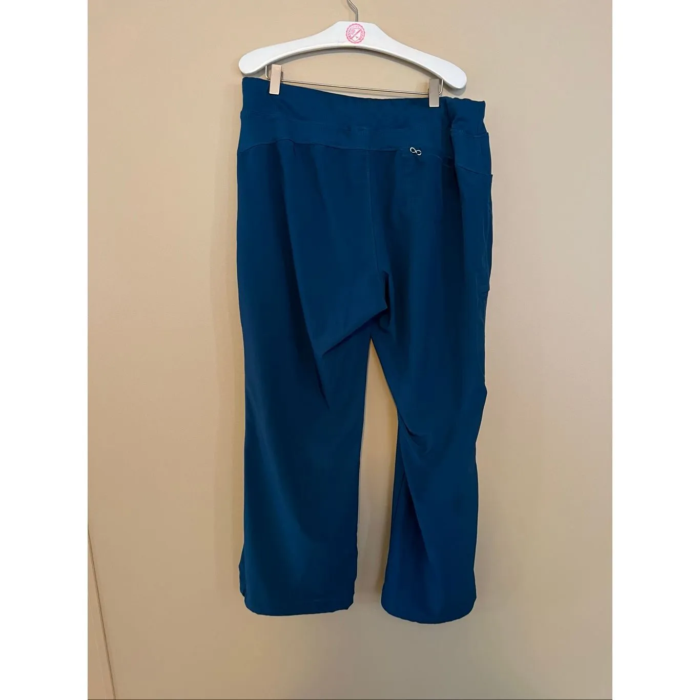 Infinity Dark Teal Scrub Pants Woman’s Size XL Petite - Image 8