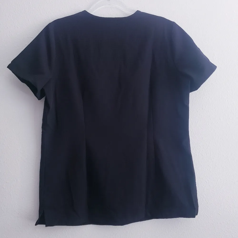 Figs V-Neckline Technical Collection Stub Short Sleeve Top - Image 4