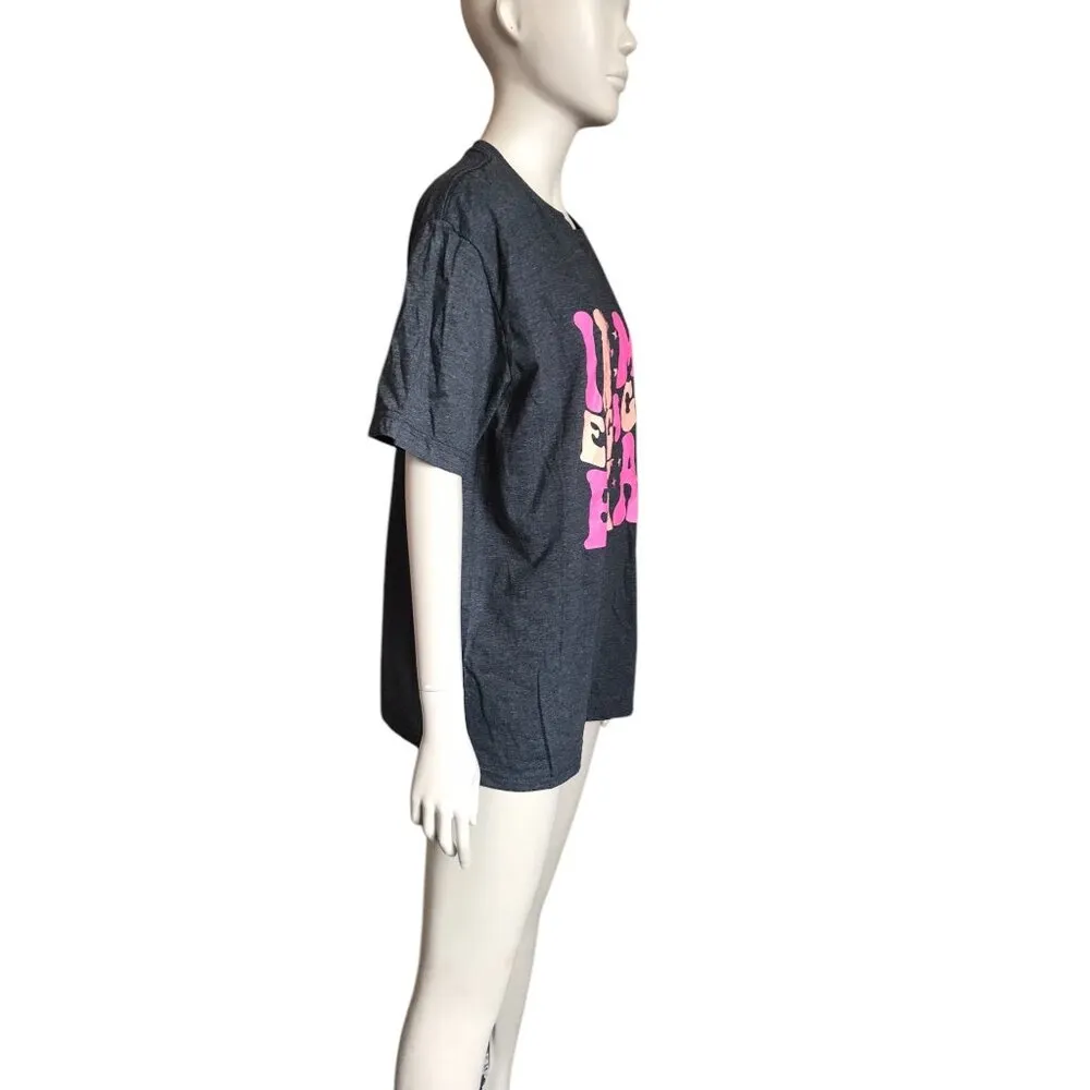 Engaged Era Dark Gray, Pink and Orange Top Size L - Image 3