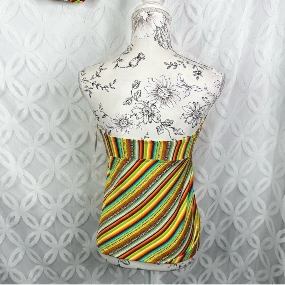 Lucky Brand Santiago Sunrise Strapless Tankini 2 Piece Set ($135) - M - Image 4