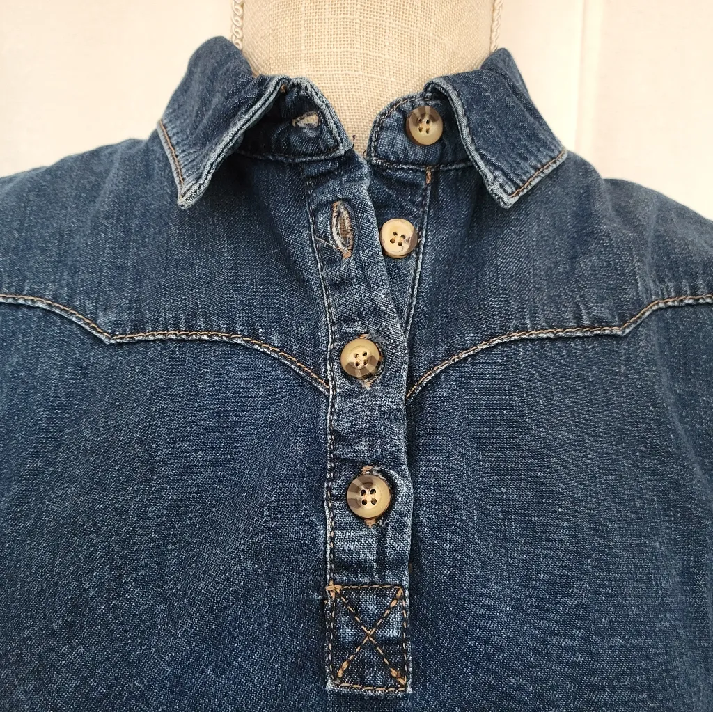 BDG urban outfitters western denim popover blouse - Image 6
