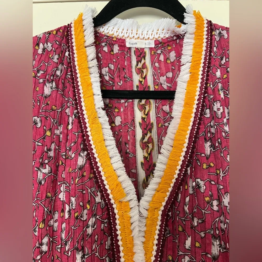 Poupette St Barth Sasha Printed Floral Mini Dress - Image 3