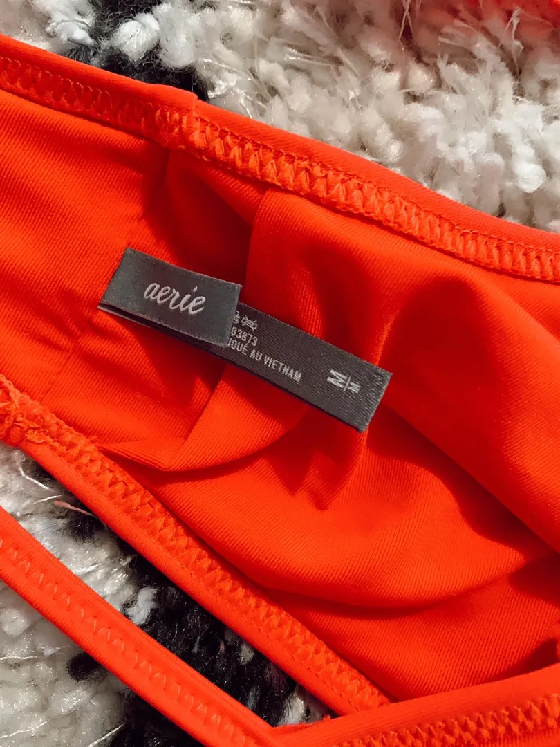 Red  Wrap Bikini Top - Image 2