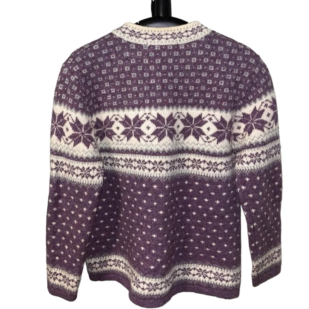 Susan Bristol fair aisle, wool sweater, cardigan, size extra small - Image 3