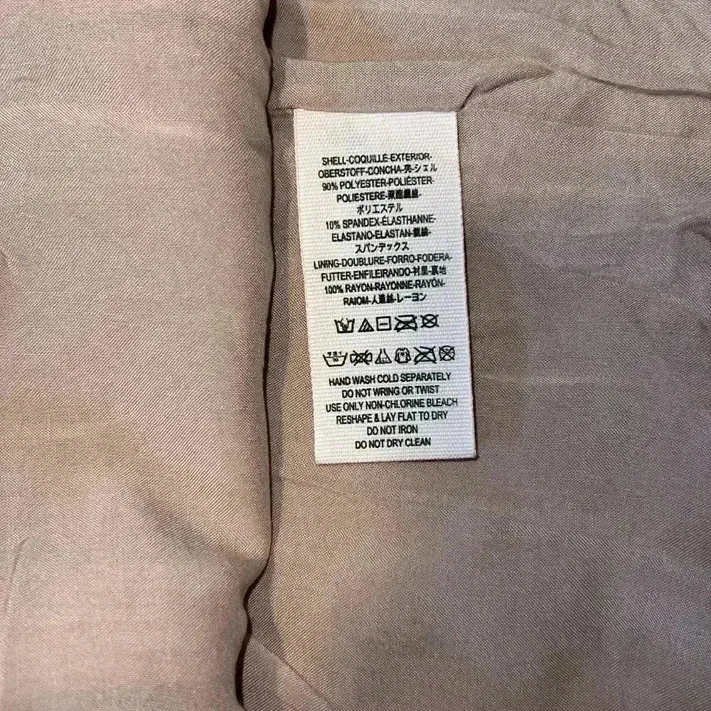 Free People Metallic Rose Gold Glitter Faux Suede Zip Mini Skirt Size 4 A913 - Image 4