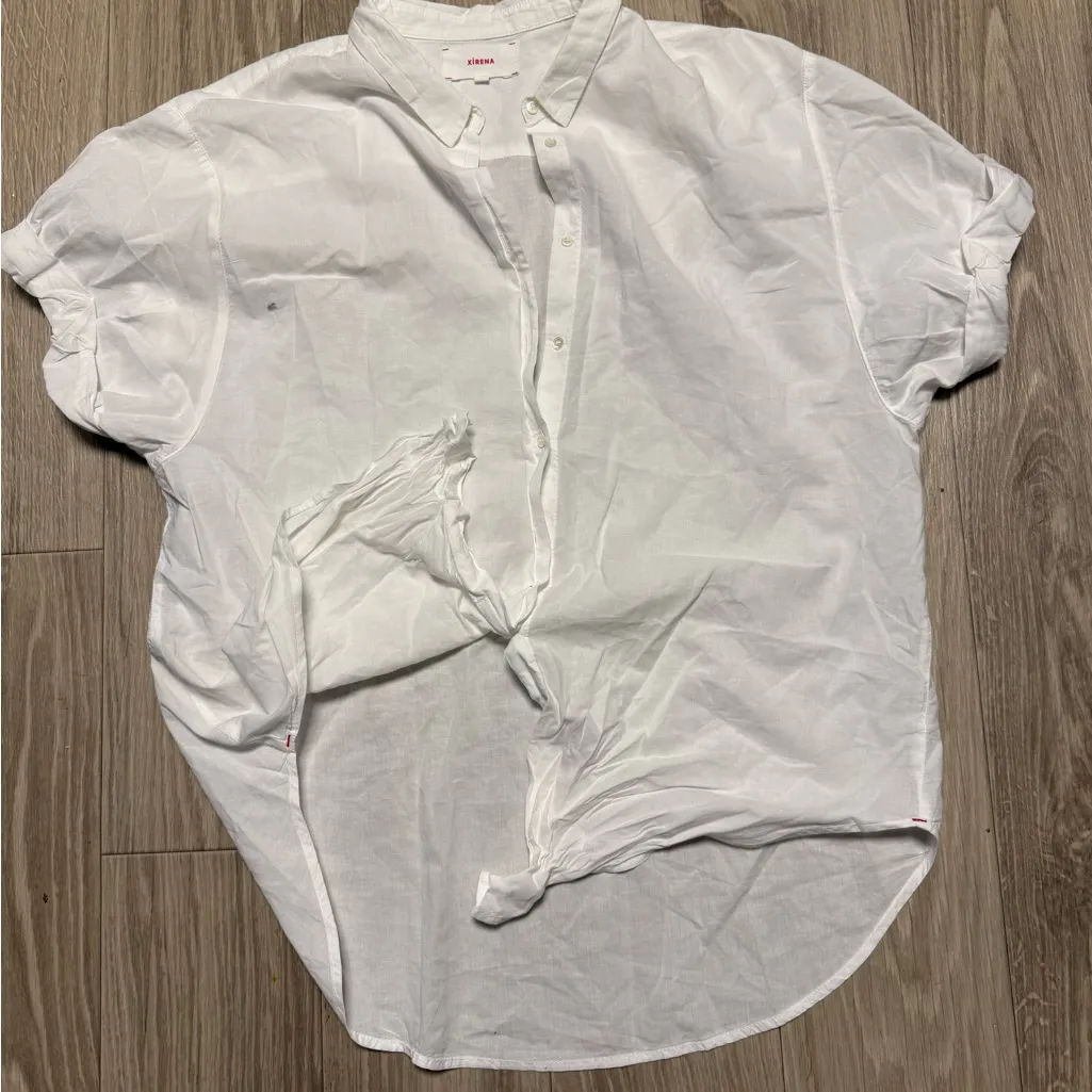 Xirena White Channing Shirt size medium - Image 4