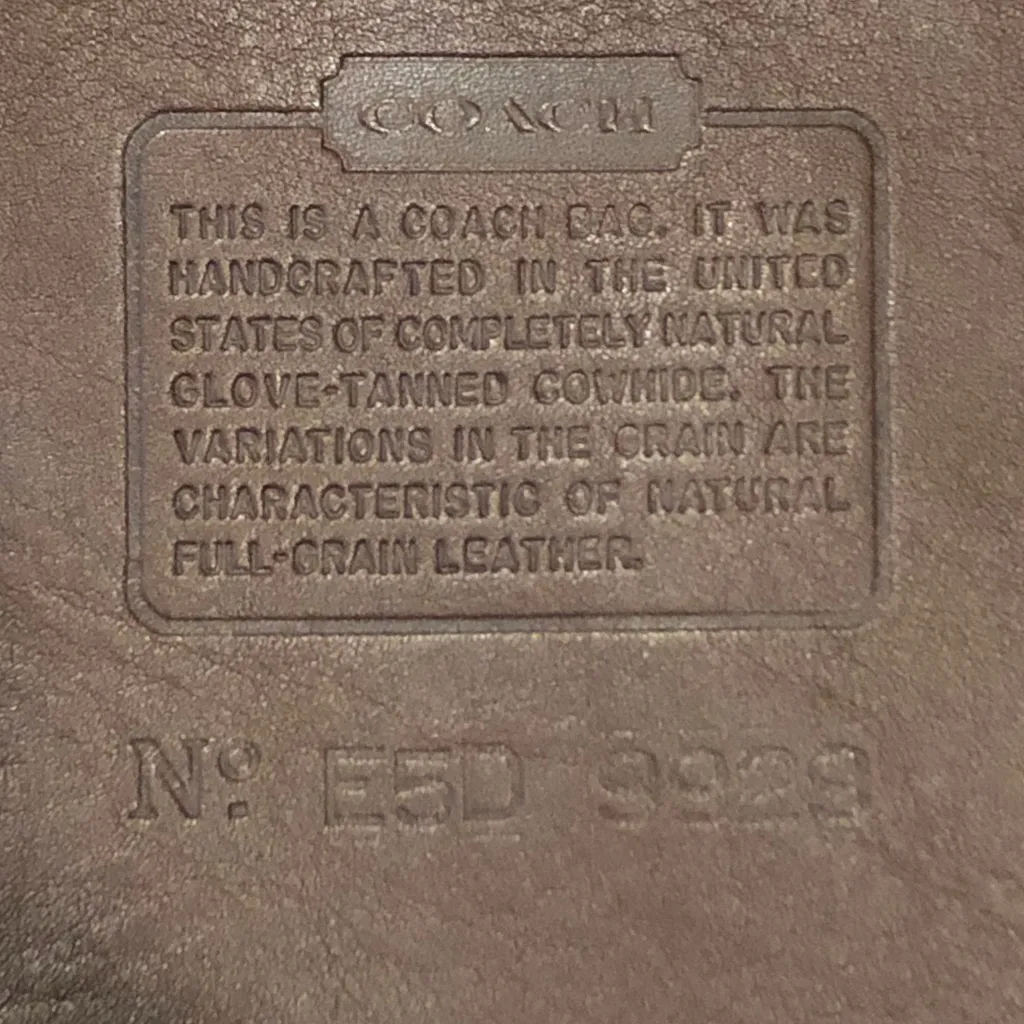 Vintage COACH Mahogany Glove Tanned Leather Sling Backpack Shoulder Bag 9929 - Image 7