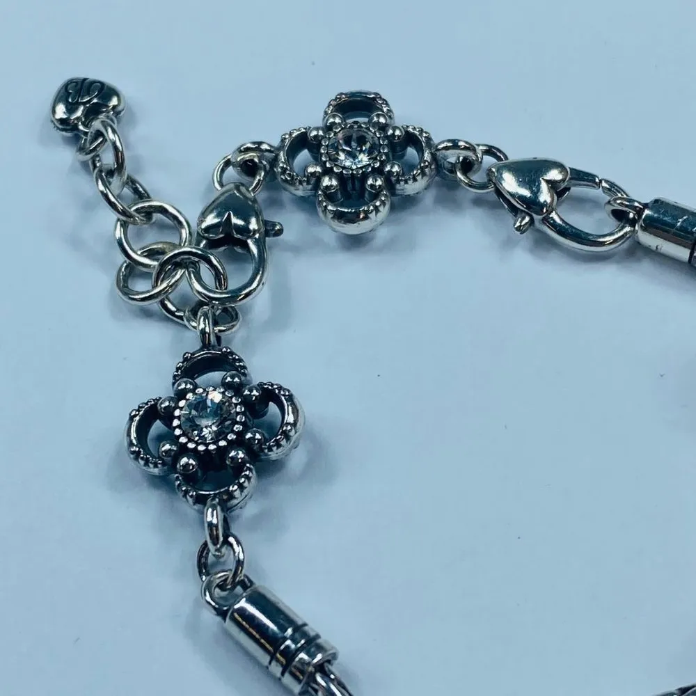 Brighton Bracelet Peppermint Twist 3 Bead Charms Adjustable Lobster Claw Clasp - Image 15