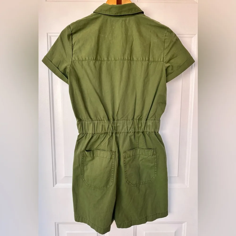 J. Crew Zip-front Chino Romper - Image 5